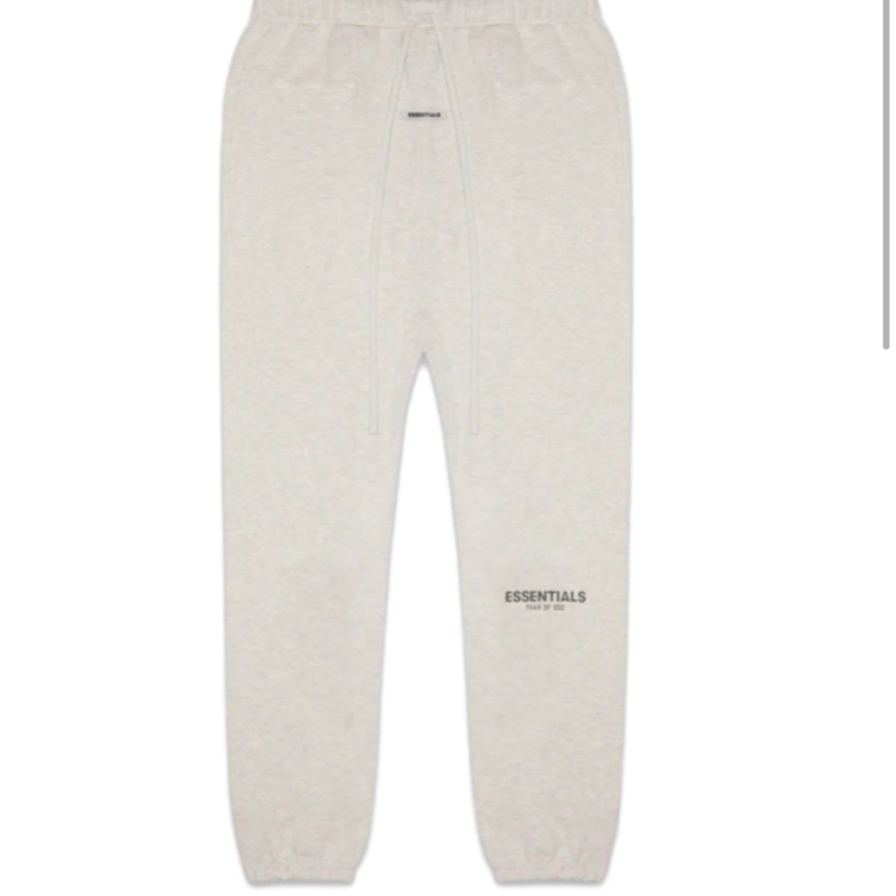 Fear of God Essentials Heather oatmeal sweatpants